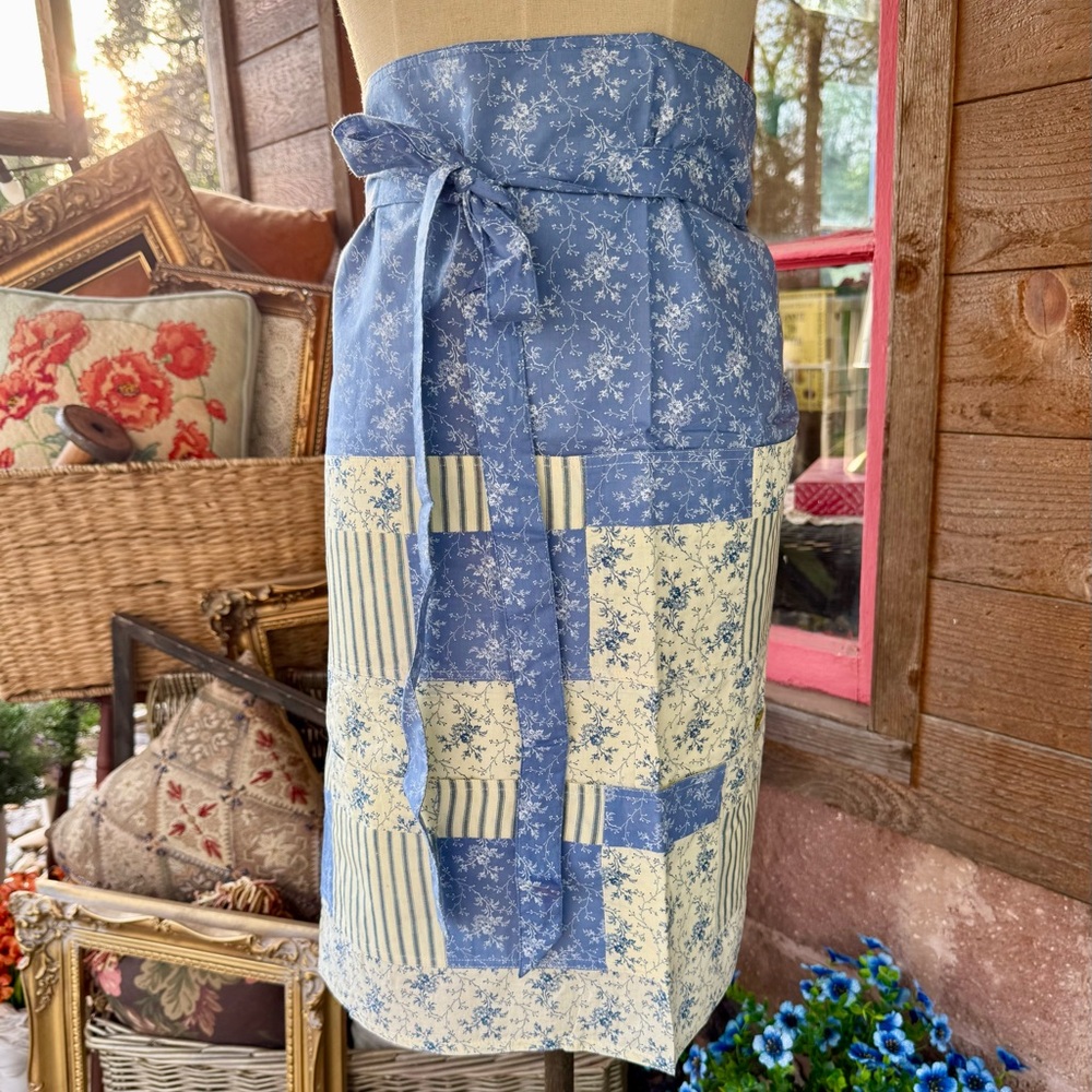 Modern Prairie Patchwork Half Apron